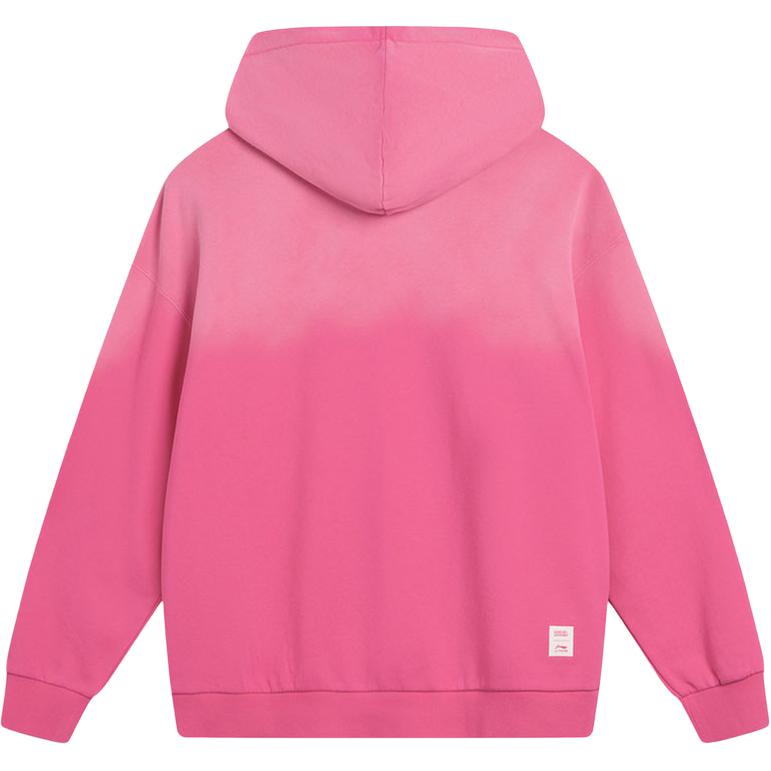 Li Ning Sweatshirts Unisex Gradient Pink Hooded Moderate AWDV473-3