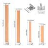 10/30pcs Wooden Candle Wick Set With Clip Base Smokeless Candle Wicks for DIY Paraffin Candle Jar Making Candle Making Supplies