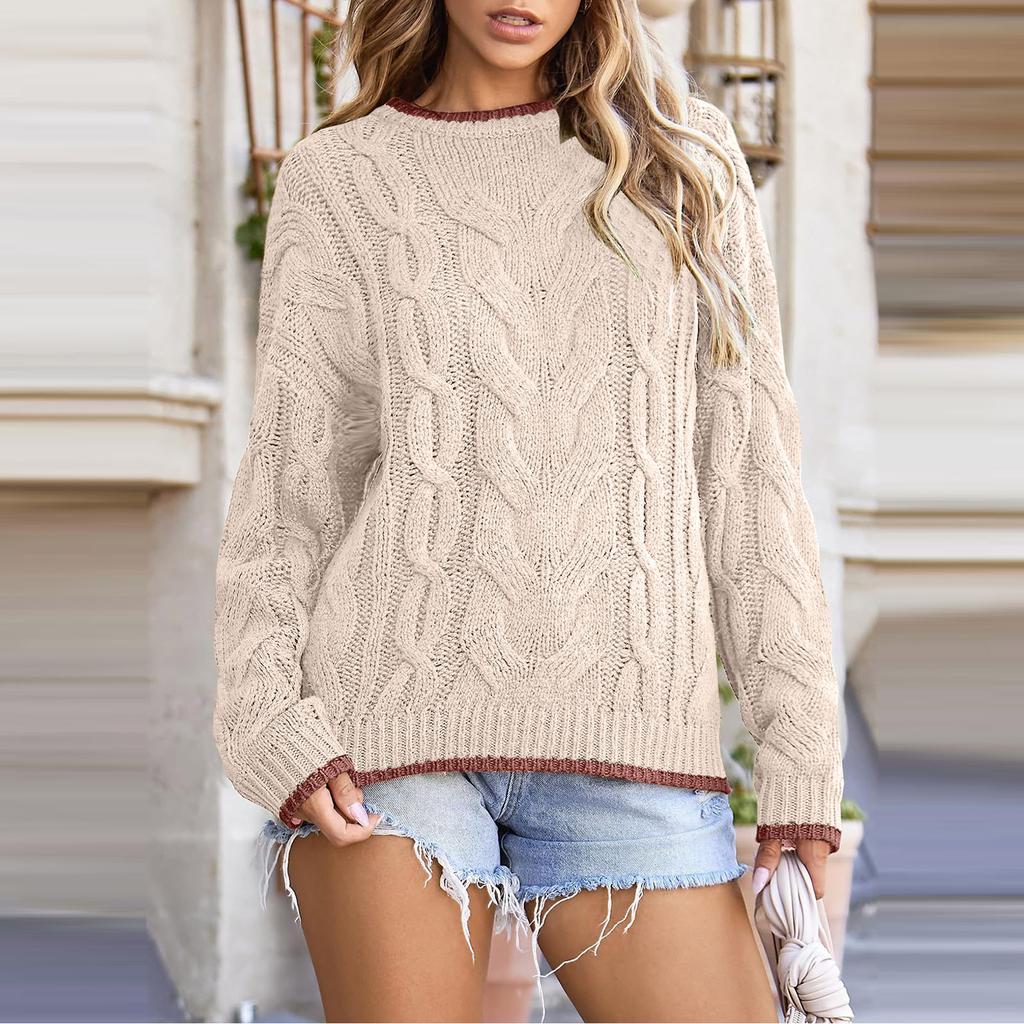 Women's Loose  Winter Knitted Fashion Casual Pullover Sweater