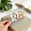 Cute Cat Paw PET Index Tabs, Transparent Ruler Sticky Notes, Book Markers for Students & Office