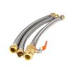 F3/4 Easy Installation Flexible Bendable Braided Stainless Steel Supply Line Strong Durable Water Heater Connector