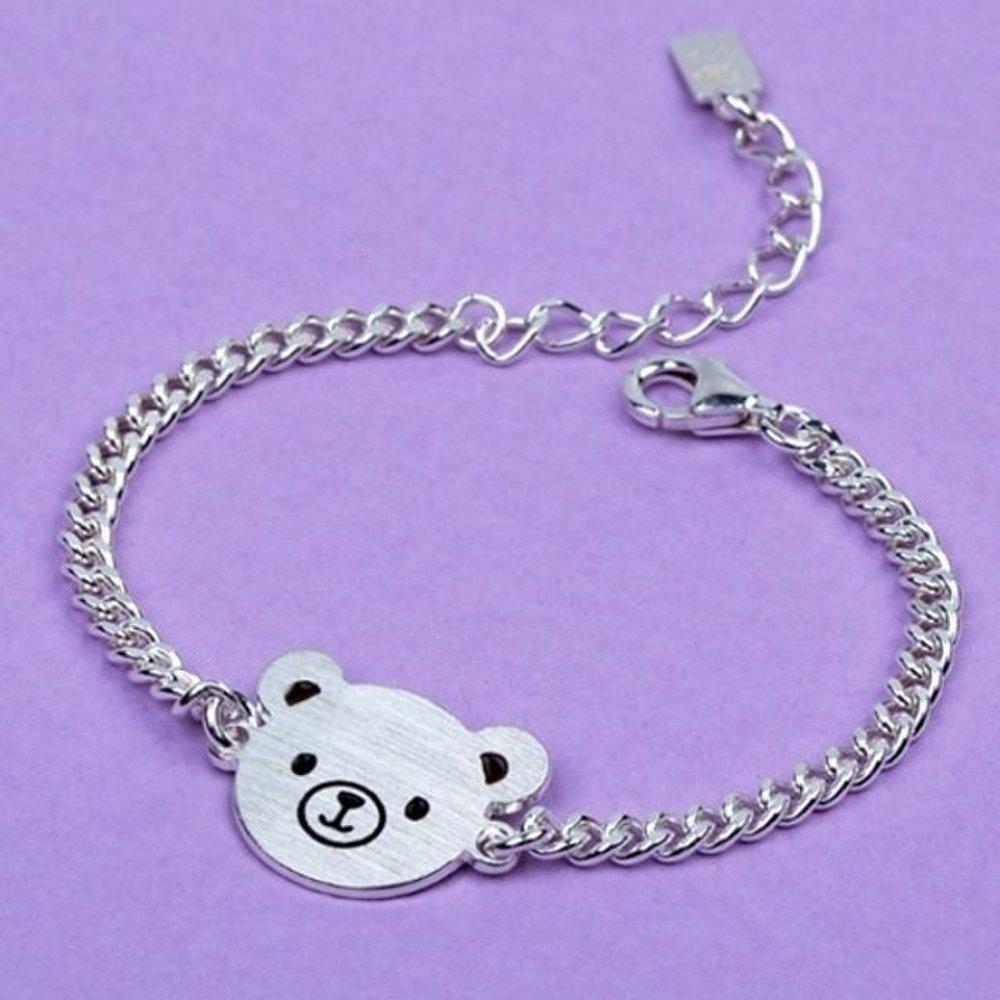 [As Little] Baby Silver Bracelet Kids Infant Silver 925 Bear Doll Gift