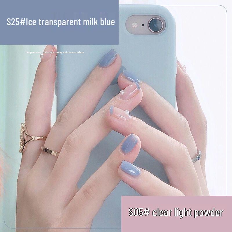 Best-Selling No-Bake Peel-Off Cherry Red Korean-Style Elegant Nail Polish