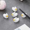 Cute Ceramic Chopstick Stand Creative Writing Brush Pen Holder Duck Chopstick Holder  Dining Table