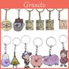Aanpasbare Gravity Falls Sleutelhanger met Schattig Varkenspersonage 3,7 cm Grootte Uniek Ontwerp