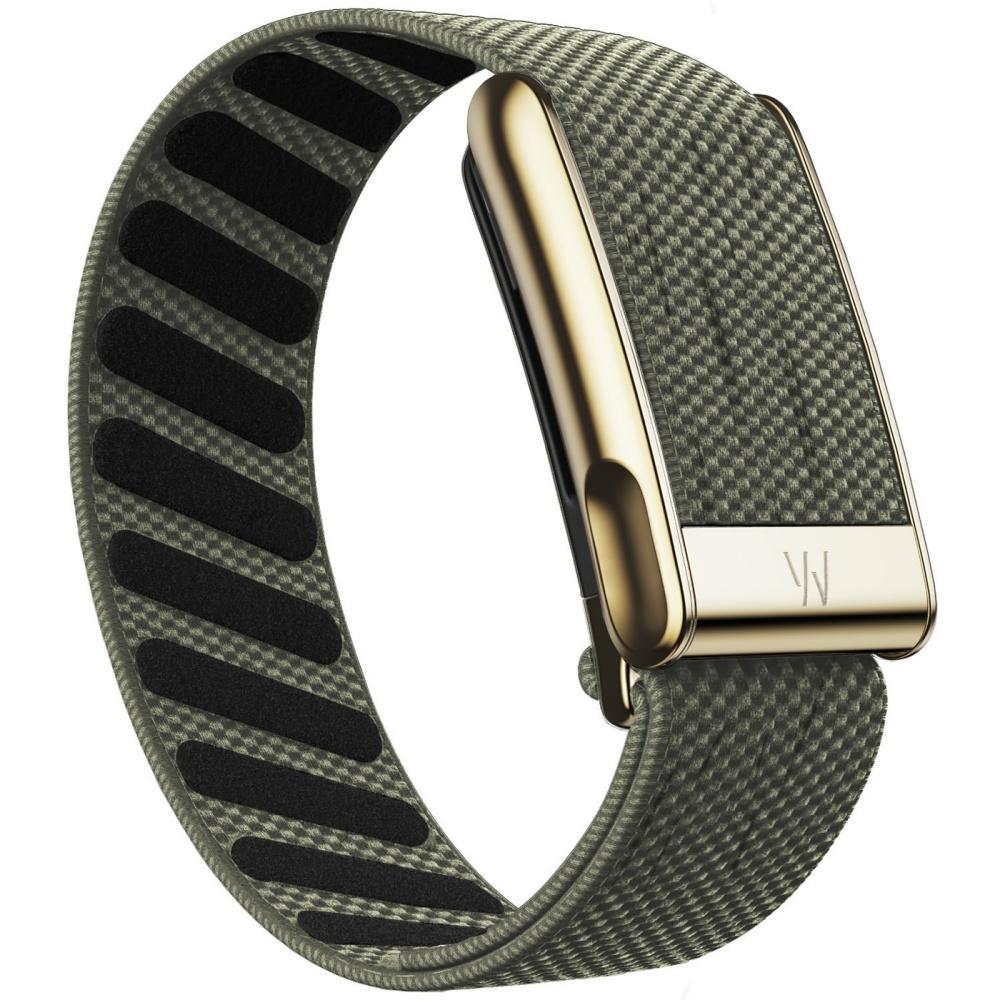 Suitable for Whoop 5.0 Wristband Strap, Nylon Woven Elastic Mg Sports Replacement Wristband with Bright Silver U-shaped Metal