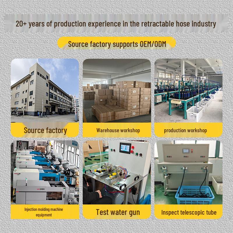 Retractable High-Pressure Garden & Car Wash Hose with Sprinkler and Water Gun