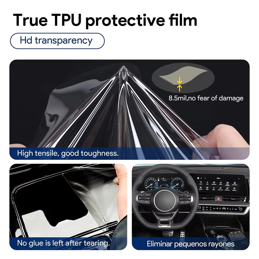 For AION V 2024-2026 Automotive Interior Center Console Protection Sticker LCD Display Matte TPU Protective Film Refit PPF