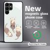 cute Otter Phone Case For Samsung S26 S25 S24 S23 S22 S21 Plus Ultra Note20 Glass Magnetic Case