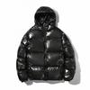 Herren Winter Daunenjacke Glänzend Silber/Schwarz/Gold/Blau Übergröße Mit Kapuze Parka Oberbekleidung Daunenwattierte Mäntel Damen