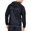 Under Armour Qualifier Storm Running Windbreaker Jacket With Hood and Logo Men Outerwear Black 1326597-001