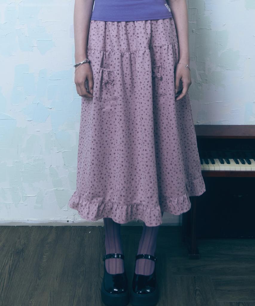 Guwolsibil Mini Pocket Frill Skirt Pink