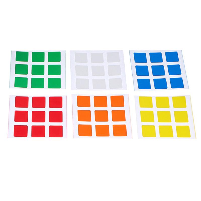 Hohe Qualität Ersetzen Helle Farbe 3X3 Geschwindigkeit Cube Aufkleber Cubo Magico Spielzeug Für Kinder Erwachsene Geschenk Kinder 3X3X3 Aufkleber