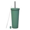 830ml Stainless Steel Insulated Tumbler With Wide Opening Straw Lid Bubble Tea Coffee Water Vacuum Thermos Cup Office