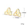 Hypoallergenic Titanium Steel Celtic Knot Earrings Fade Resistant Non Allergic Ear Studs