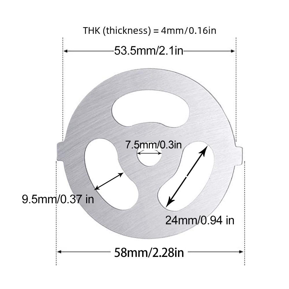 Stainless Steel Knife & Grate for Meat Grinder and Sausage Maker