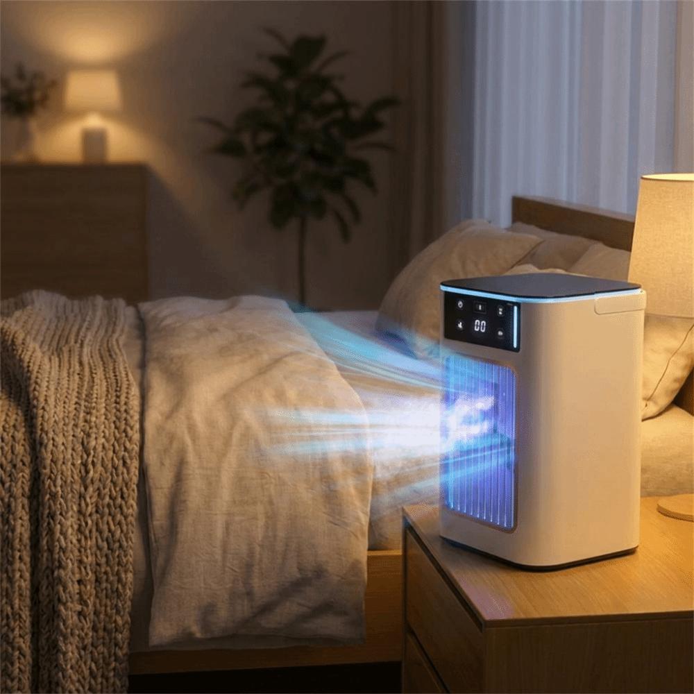 Gentle Cool Airflow Multifunctional Desktop Cooling Fan Fine Mist Humidifier Fan Hot Weather