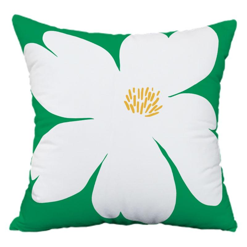 Green and Yellow Geometric Pillowcase Dormitory Decoration Office Living Room Sofa Home Pillowcase