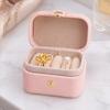 PU Leather Jewelry Storage Box, Mini Compact Gift Box, with Soft Scratch-Proof Interior Jewelry Case, for Rings Earrings Necklaces