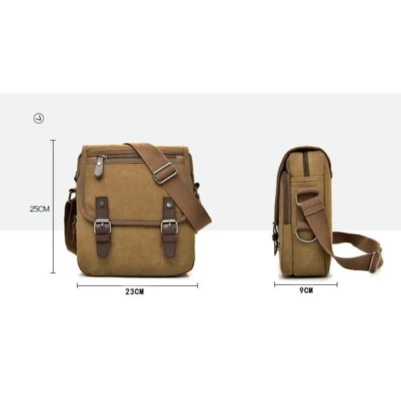 2024 New Men's Bag High Quality Retro Canvas Shoulder Bags Husband Fashion Crossbody Bag Designer Handbag Messenger Bag