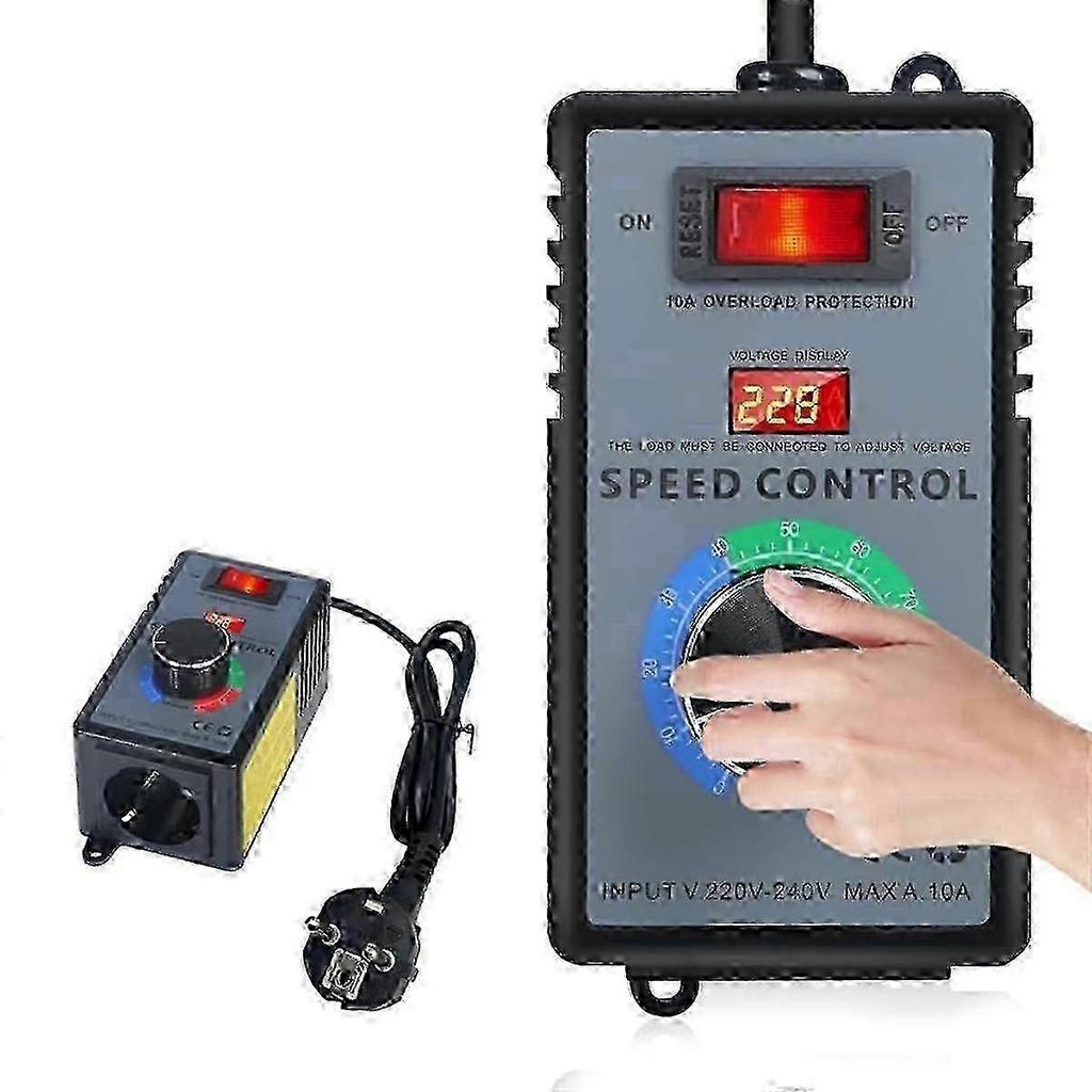Speed Controller 230 V, Frequency Converter 230 V, Motor Voltage Regulator Ac V 10 A Highest Power 4000 W, Eu Plug