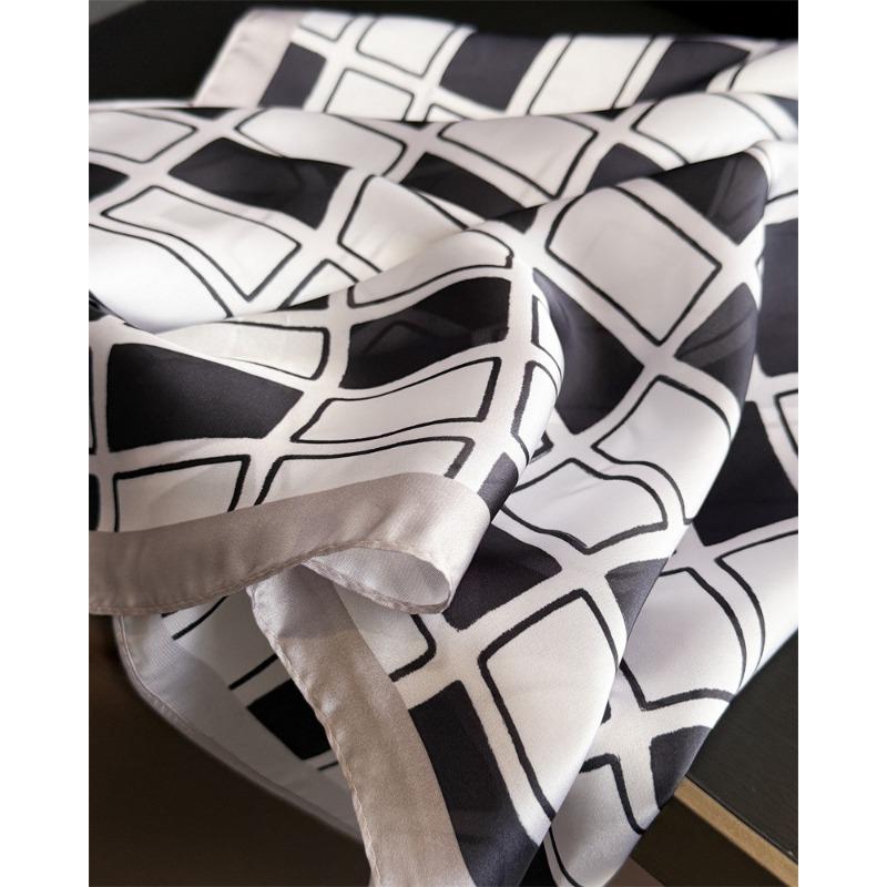 Color Block Plaid Printed Fashion Women S Square Scarf