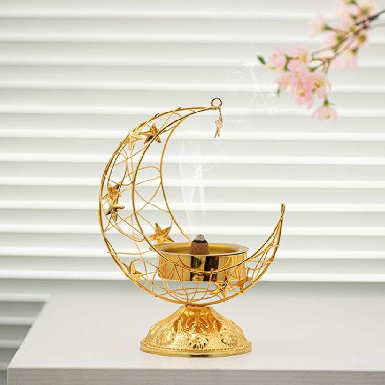 Chic Metal Craft for Home Delicate Censer Holder Metal Censer