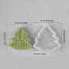 Reusable Silicone Mold Christmas Tree Shaped Candle Mould Creative Aromatherapy Making Mold Festive Decoration Supplies