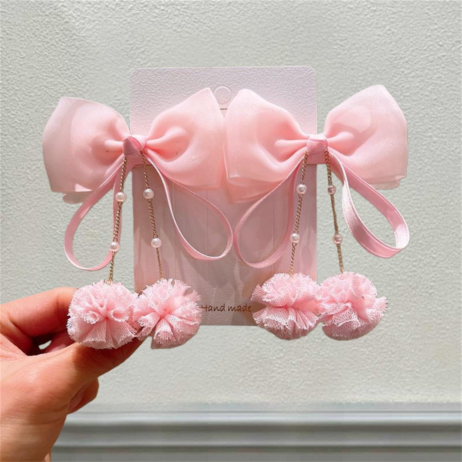 

Детский зажим для волос, Цветок Жемчуг Волосы, Цепочка с кисточкой Аксессуар для волос One Size