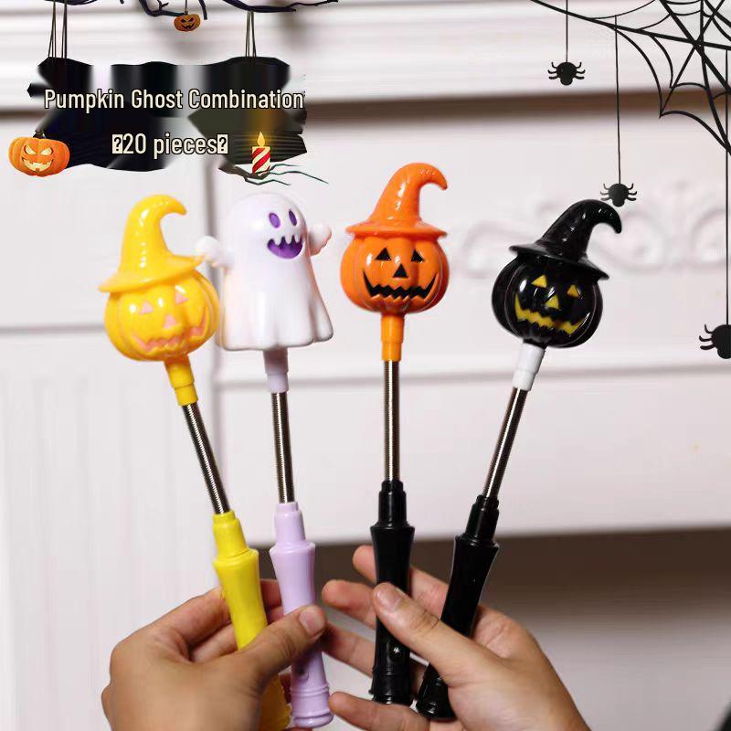 Children's Halloween Pumpkin Glow Stick Ornaments - Photo Props & Small Gifts