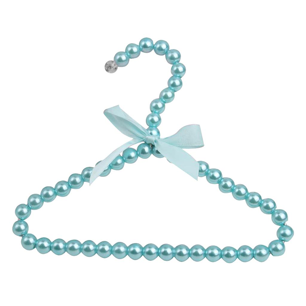 Faux Pearl Bow Clothes Hangers Hook for Children Kids Bowknot
