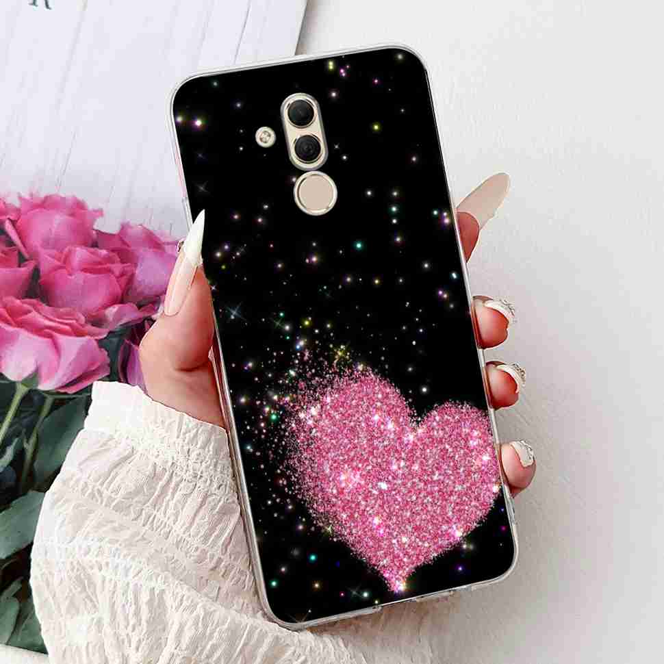 For Huawei Mate 20 Lite 6.3" Case SNE-AL00 Cute Cat Soft Silicone Cover For Huawei Mate 20Lite SNE-LX1 Colorful Butterfly Shell