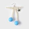 BOLD CHERRY EARRING (BLUE)