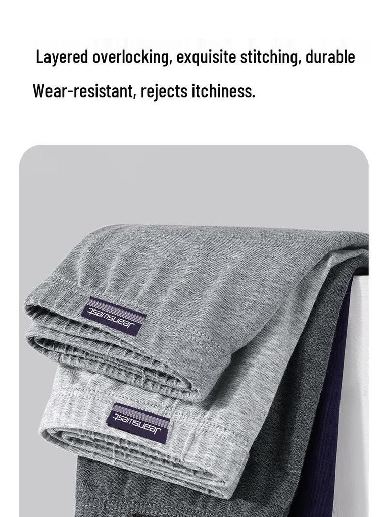 Giordano Men's Breathable Cotton Boxer Briefs 4-Pack