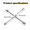 Car Repair Wheel Nut Socket Folding Cross Wrench Spanner Hand Tool Car Repair Tyre Remover Mounting 17 19 21 23mm Hex Socket