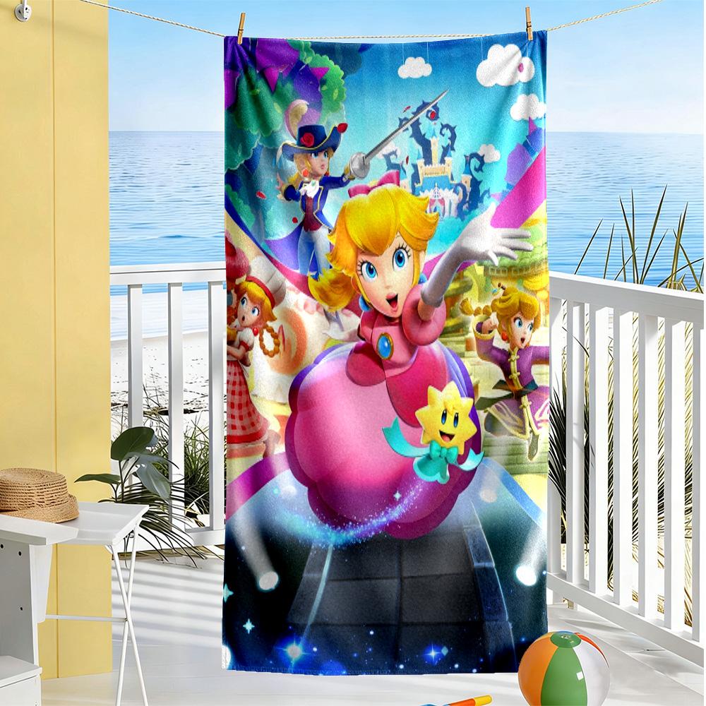 Princess Peach Beach Towel for Beach Travel Soft Erfect for Travel Beach Swimming Outdoor Accessory Perfect Gift for Women/Men