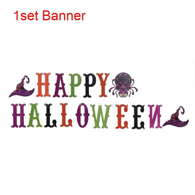 Halloween Party Decoration Supplies Including Pumpkin Tablecover And Straws**
