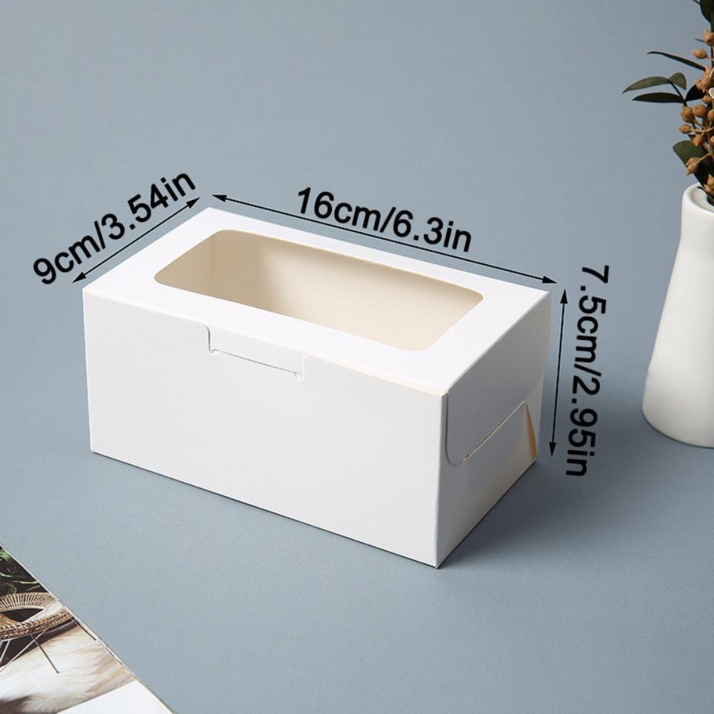 30pcs Mini Gift Boxes Paper Treat Boxes with Window Folden Gift Wrap Box Rectangle Party Favors Boxes Gift Packaging Box Packaging Box for Gift Giving