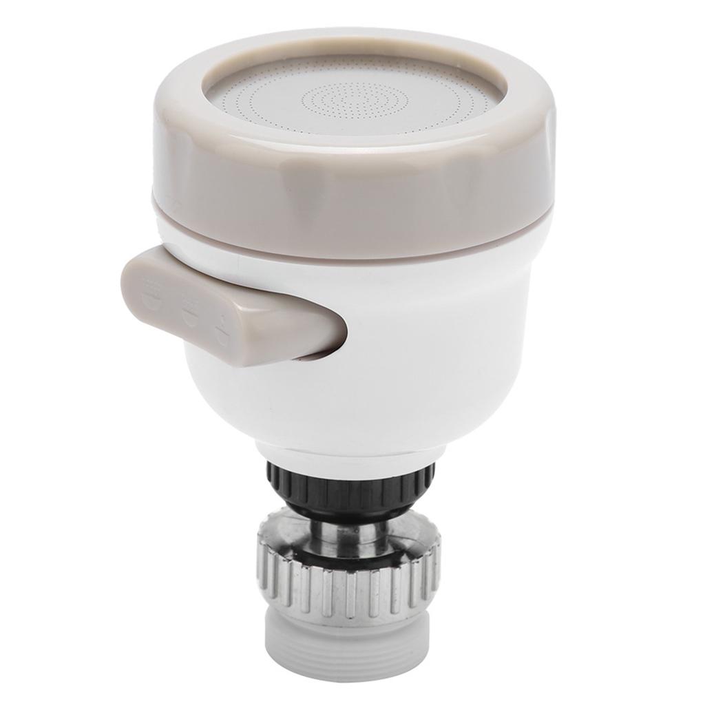 Kitchen Faucet Ayer Attachment, Stainless Steel & ABS 360 Rotatable Water Filter Tap, 3 Modes Water Saving Faucet