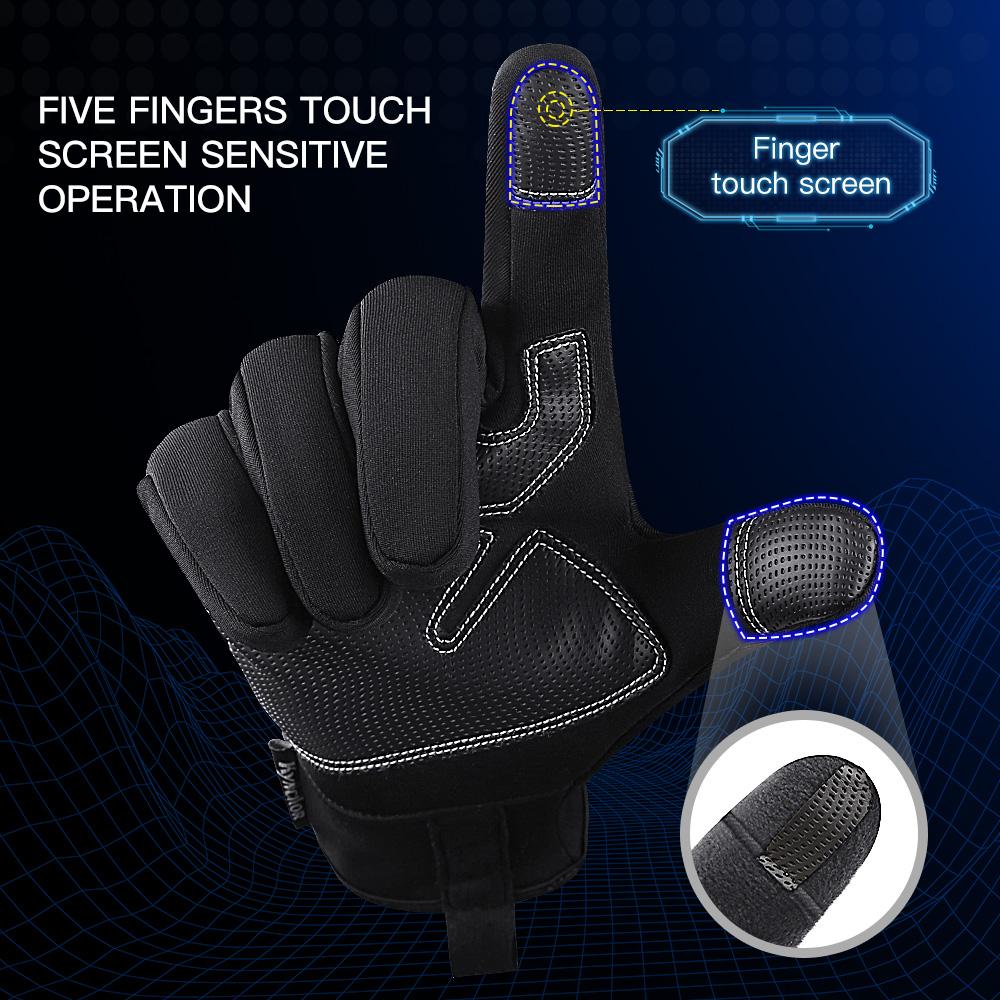 Outdoor Cycling Gloves for Men and Women In Autumn and Winter Wear-resistant Warm Waterproof Gloves Riding Touch Screen Gloves