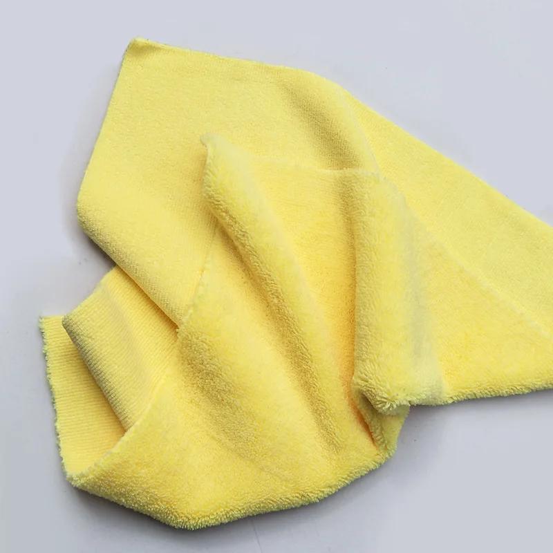 5Pcs Microfiber Cleaning Towel Thicken Soft Drying Cloth Car Body Washing Towels Super Absorbent Car Towel Clean Rags 30x40CM