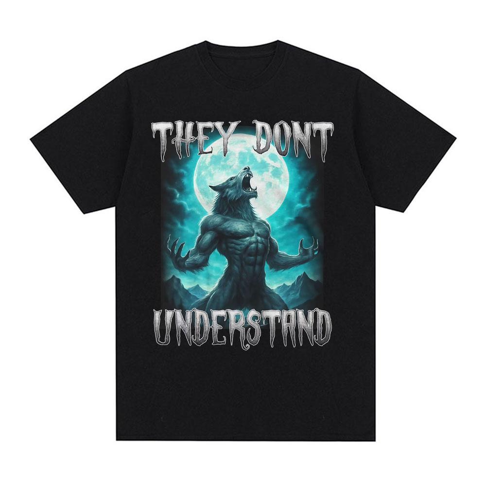 

They Don t Understand Alpha Wolf T-shirt Funny Meme Graphic T Shirts Men Women Gothic Retro Short Sleeve T Shirt Tops Streetw... S разноцветный