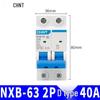 Chint NXB Air Switch Circuit Breaker: 1P, 2P, 3P, 4P Household Type D Three-Phase Disconnector 380V.