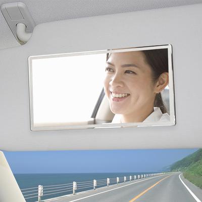 Auto-styling Auto-binnenspiegel Draagbare auto-make-upspiegel Autozonwering Vizier HD-spiegels Roestvrij staal Auto-accessoires Universeel