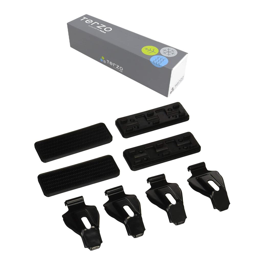 Terzo Roof Carrier Set of for Nissan Serena C25 (by PIAA) Carrier/Base Holder, 4, Black, (EH336)