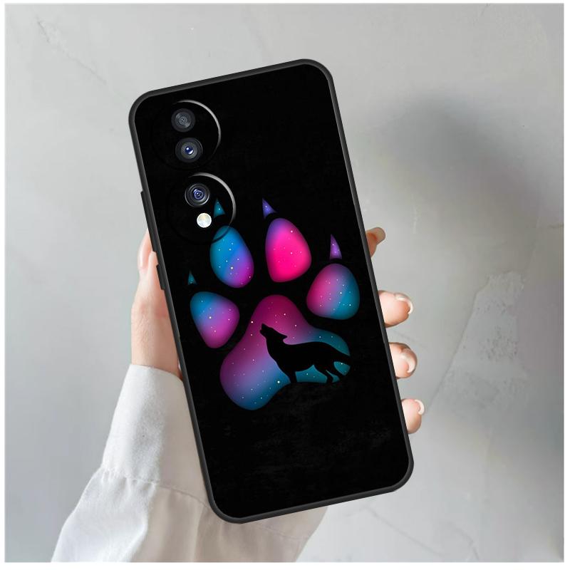 

Cartoon Cute Dog Paws For Huawei Honor Magic 5 Lite X8a X9a 50 70 Nova 9 5T P Smart P20 P30 P40 P50 P60 Pro Case Huawei P30 Lite
