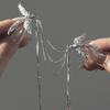 Chinese Style Fire Phoenix Brooch Pins Delicate Long Fringe Brooches For Women Men Animal Bird Corsage Clothes Accessories Gifts