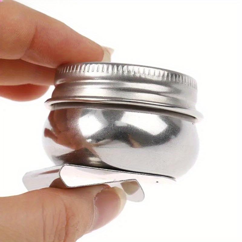 2Pcs Oil pot Palette Stainless Steel Drum Painting Palette Oil Paint Pot Single Double Hole Dipper Art Painting Supplies