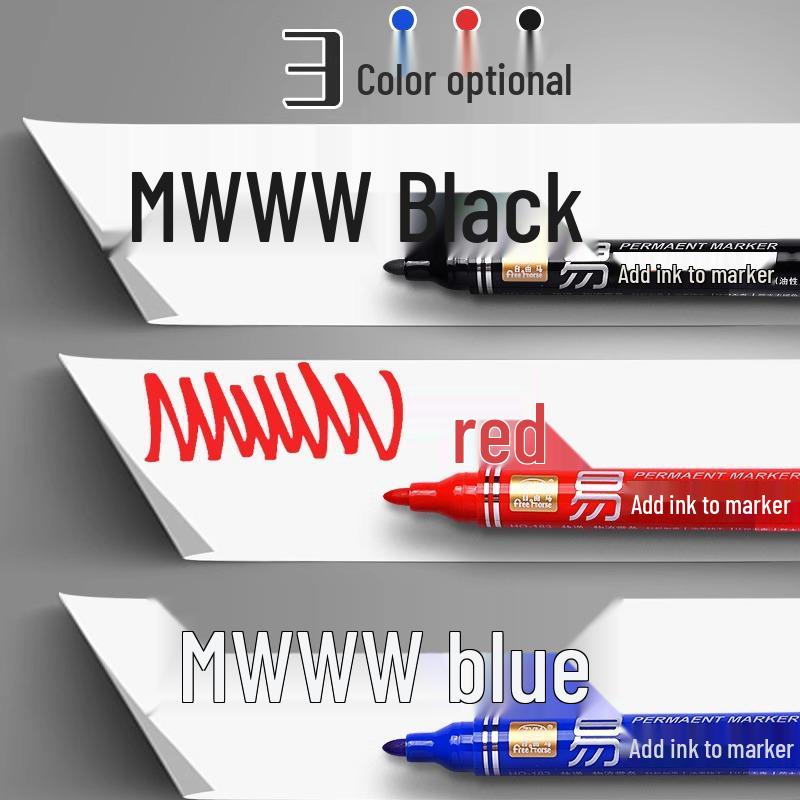 Large Capacity Waterproof Oil-Based Marker Pen with Thick Tip