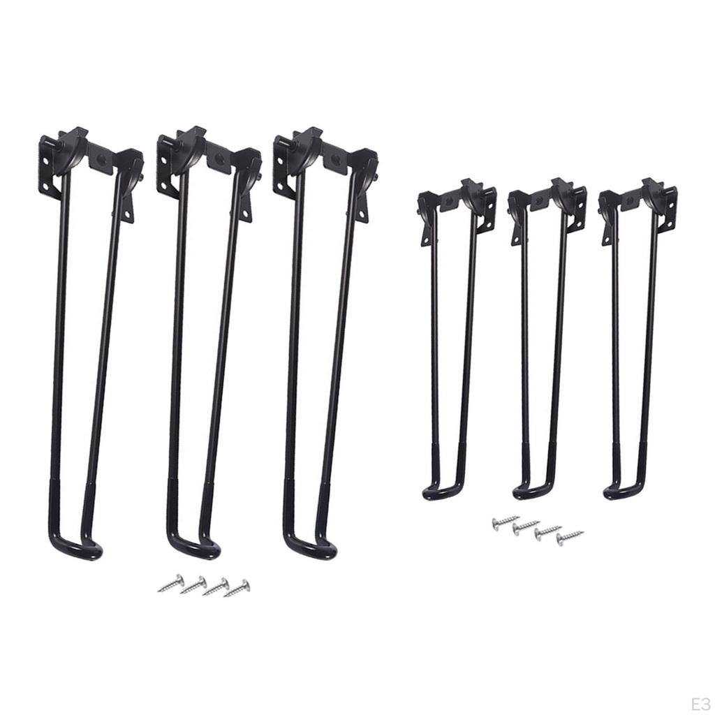 3 Pieces Legs Foldable Table for DIY Projects Coffee Tables Replacement Fitments Repair Part